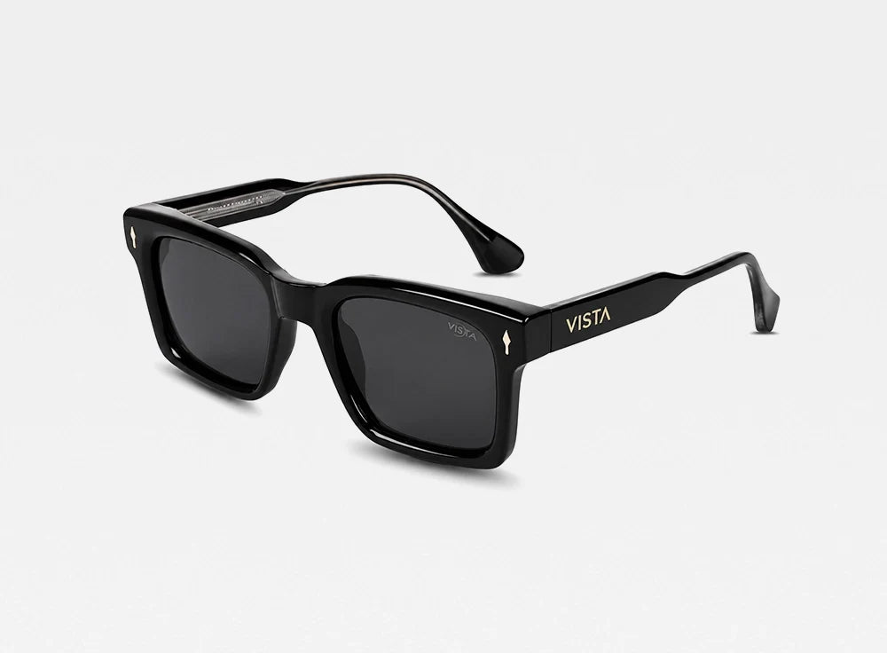 Classic Black Square Sunglasses