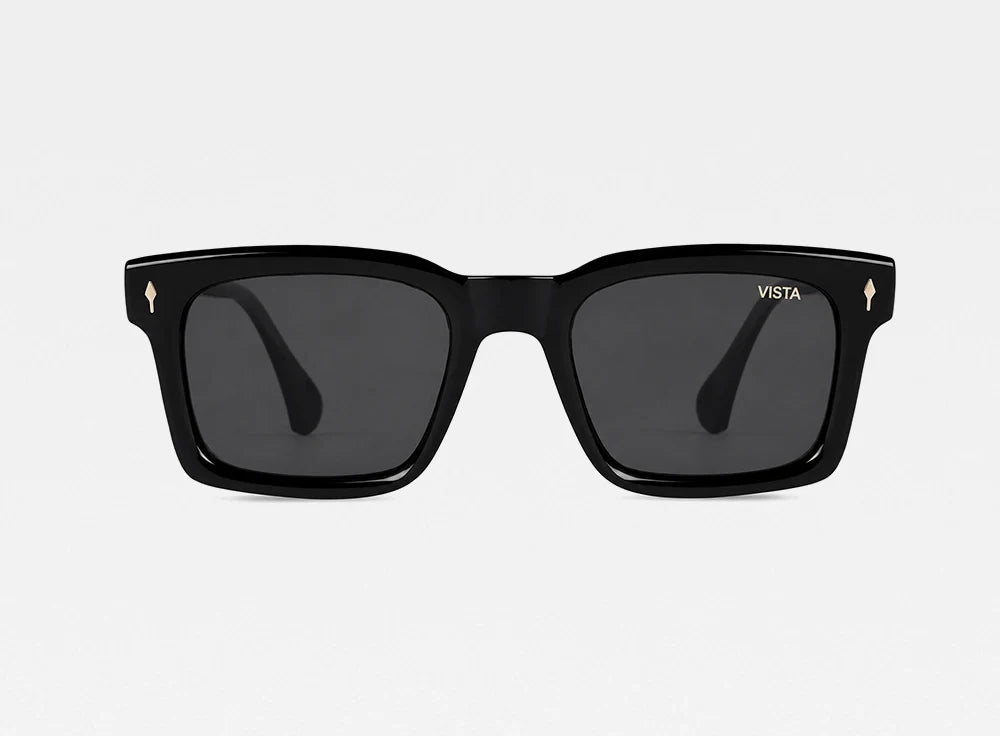 Classic Black Square Sunglasses